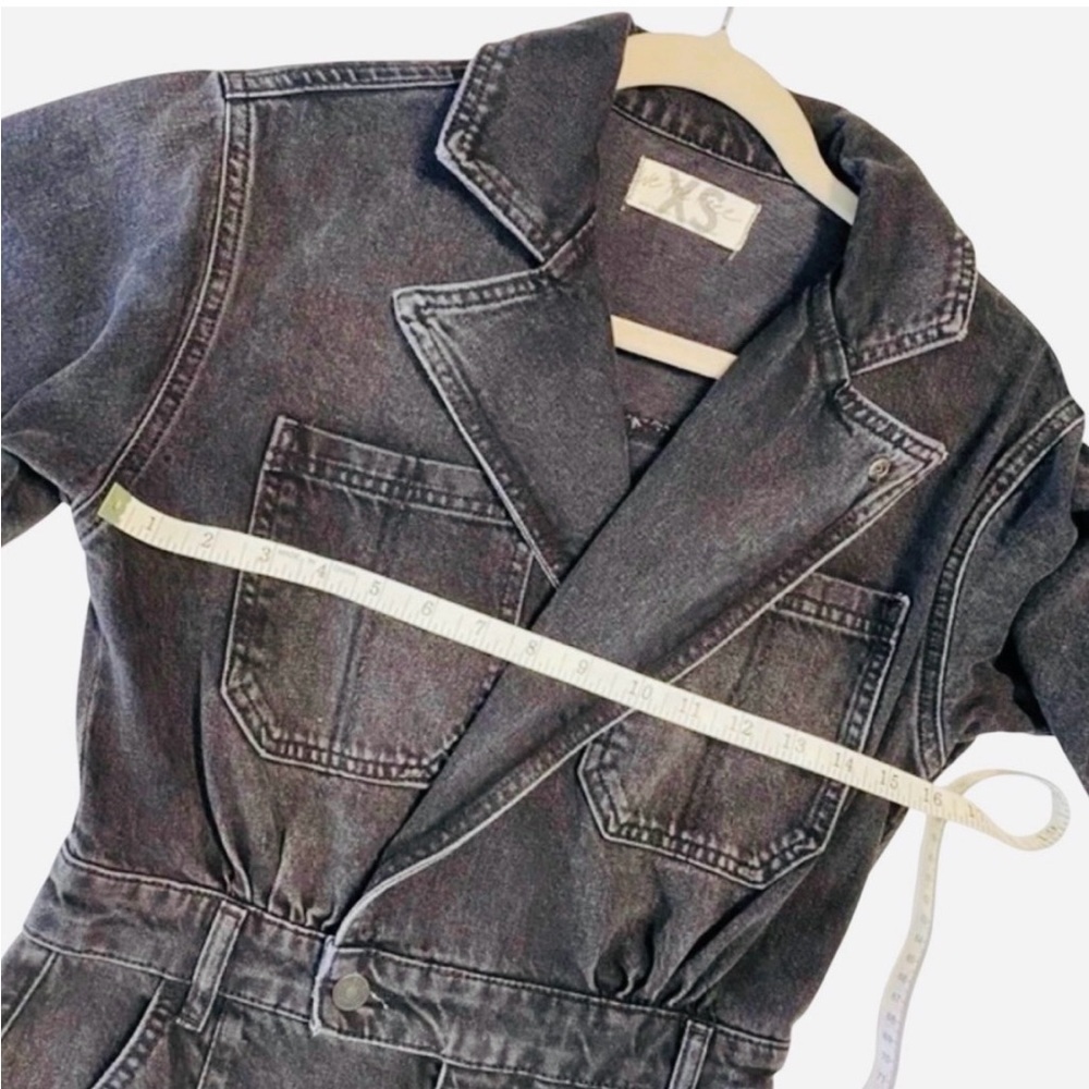 NWOT Free People We The Free Black Denim Maris - Picture 8 of 13